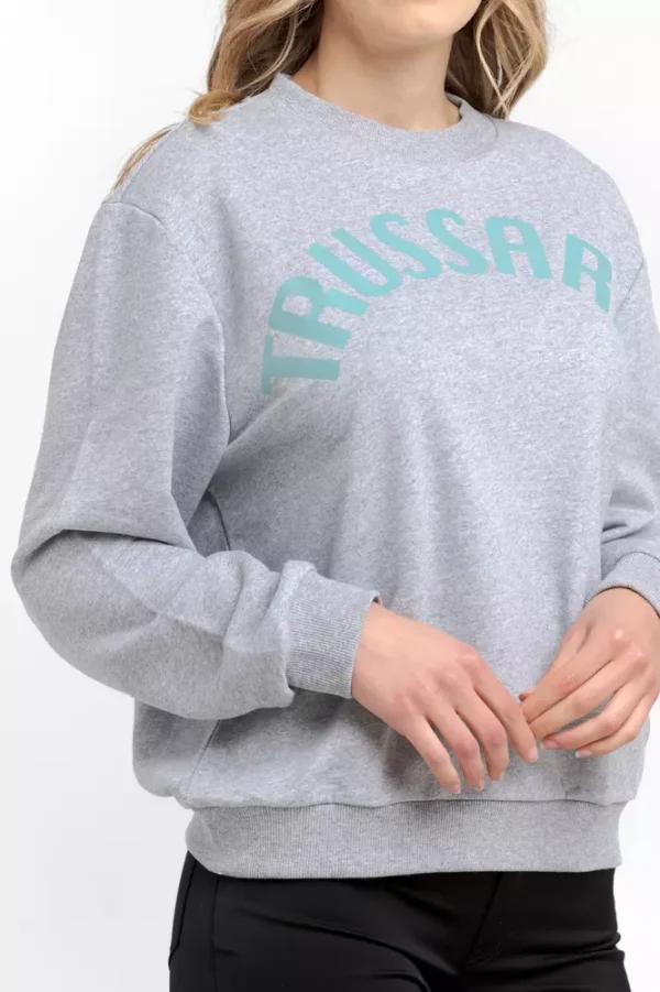 Trussardi Women's Gray Cotton Women Sweater