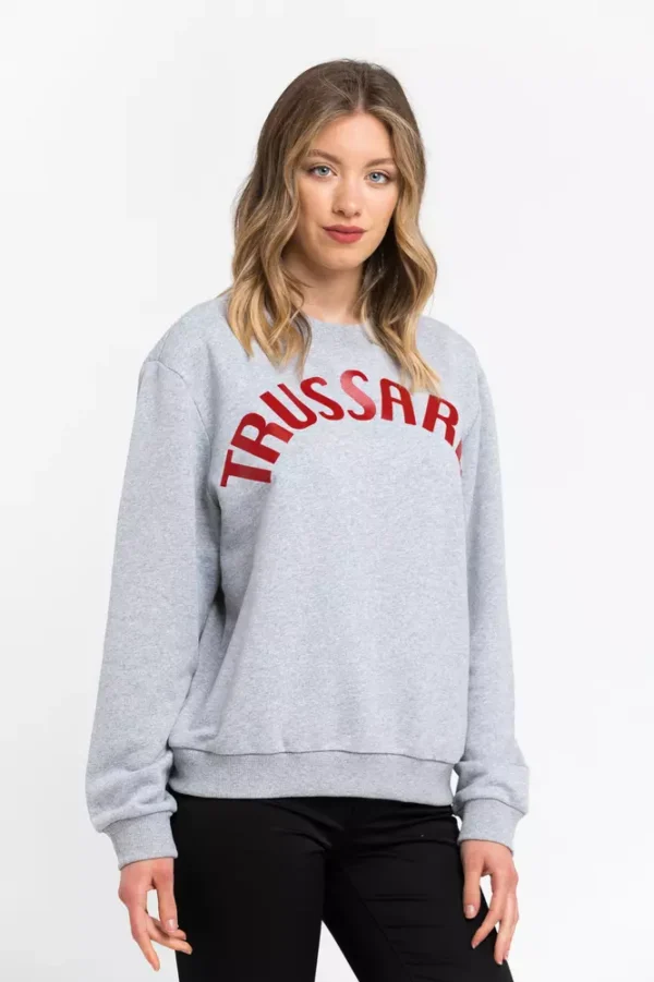 Trussardi Women's Gray Cotton Women Sweater