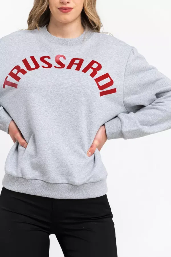 Trussardi Women's Gray Cotton Women Sweater