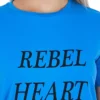 Frankie Morello Women's Light Blue Cotton Women T-Shirt