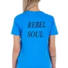 Frankie Morello Women's Light Blue Cotton Women T-Shirt
