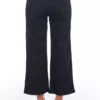 Frankie Morello Women's Black Cotton Women Cropped Trouser