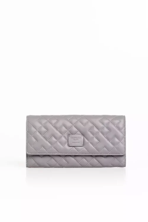 Trussardi Gray Leather Women Wallet
