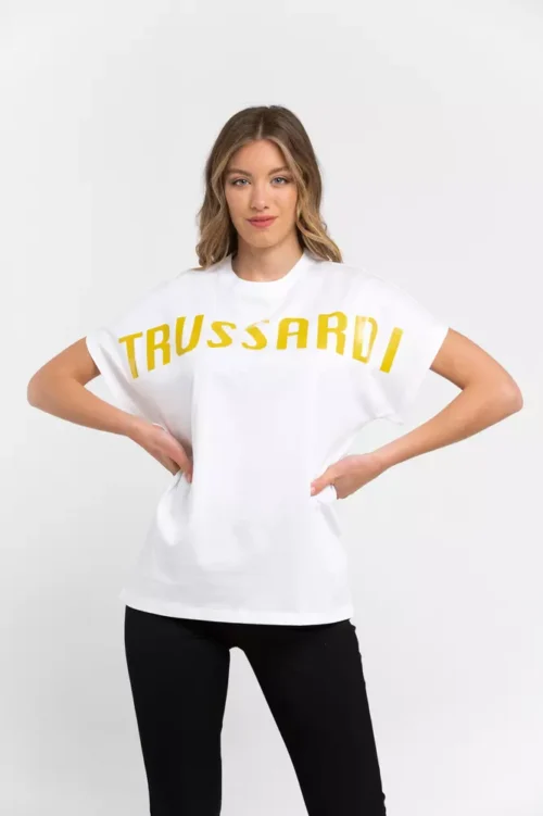 Trussardi Women's White Cotton Women T-Shirt