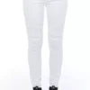 Frankie Morello Women's White Cotton Women Jeans