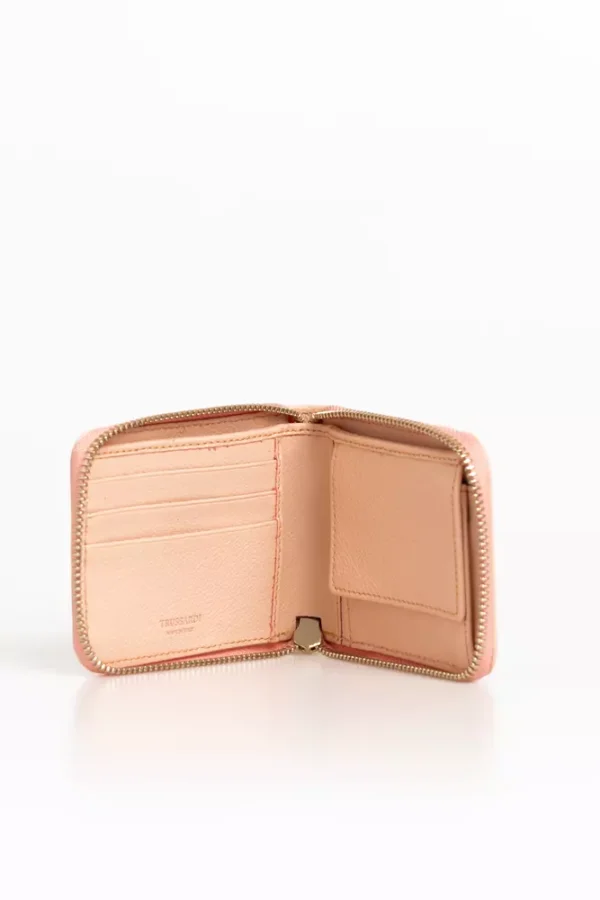 Trussardi Women's Elegant Pink Leather Medium Wallet