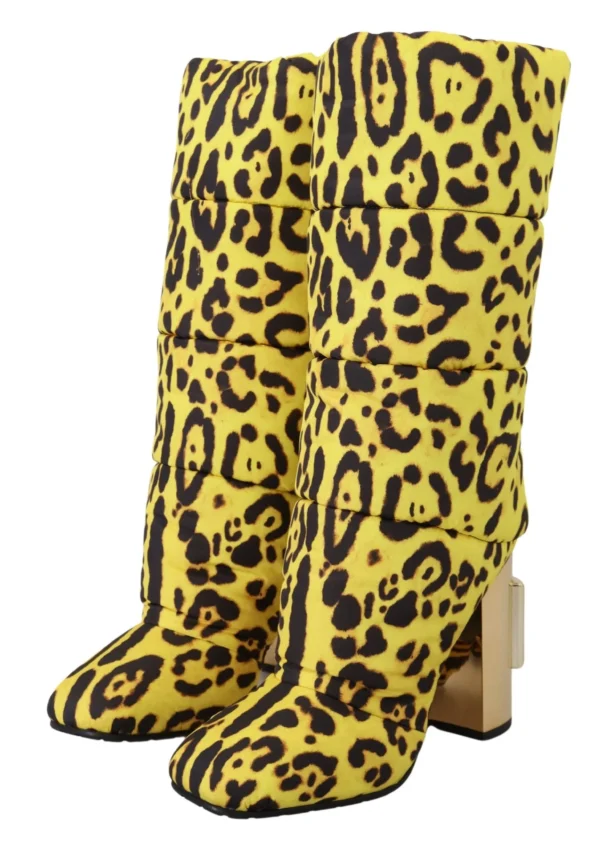 Dolce & Gabbana Women's Chic Leopard Print Jackie Boots
