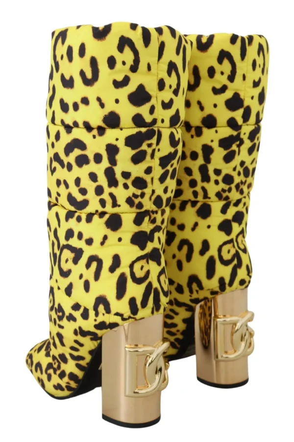Dolce & Gabbana Women's Chic Leopard Print Jackie Boots