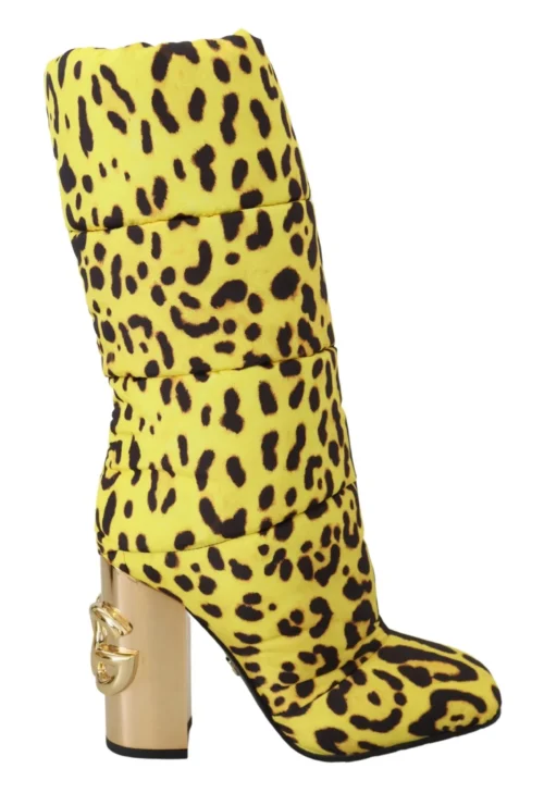 Dolce & Gabbana Women's Chic Leopard Print Jackie Boots