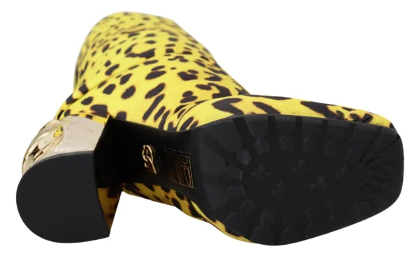Dolce & Gabbana Women's Chic Leopard Print Jackie Boots