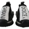 Dolce & Gabbana Women's Elegant Sorrento Sock Sneakers in Monochrome