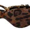 Dolce & Gabbana Women's Chic Leopard Ankle Strap Sandal Heels