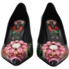 Dolce & Gabbana Women's Elegant Floral Crystal Pumps