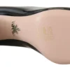Prada Women's Elegant Square Toe Leather Pumps