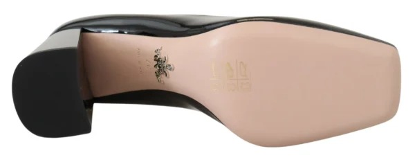 Prada Women's Elegant Square Toe Leather Pumps