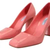 Prada Women's Elegant Square Toe Pink Heels