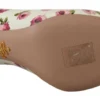 Prada Women's Elegant Floral Print Leather Heels