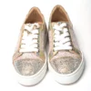 Christian Louboutin Women's Rose Gold Verissma 2 Strauss Flat Sneaker