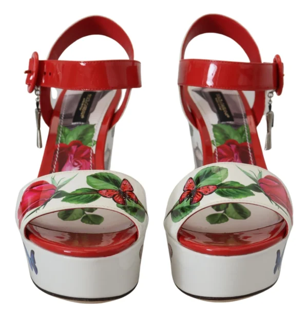Dolce & Gabbana Women's Multicolor Leather Wedge Sandals