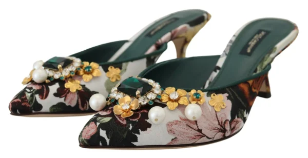 Dolce & Gabbana Women's Multicolor Flat Luxury Sandals