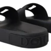 Dolce & Gabbana Women's Elegant Black Slide Sandals