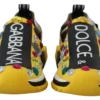 Dolce & Gabbana Women's Exquisite Yellow Techno Fabric Sneakers