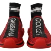 Dolce & Gabbana Women's Exquisite Red Sorrento Slip-On Sneakers