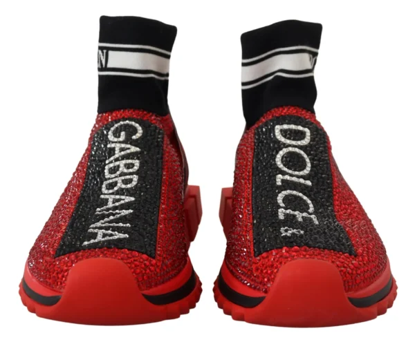 Dolce & Gabbana Women's Exquisite Red Sorrento Slip-On Sneakers