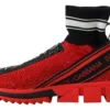Dolce & Gabbana Women's Exquisite Red Sorrento Slip-On Sneakers