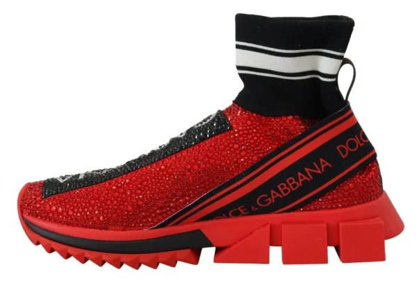 Dolce & Gabbana Women's Exquisite Red Sorrento Slip-On Sneakers