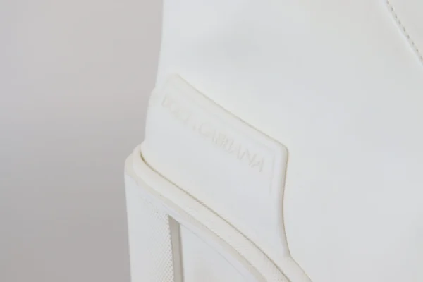Dolce & Gabbana Women's Elegant White Leather Knee Boots