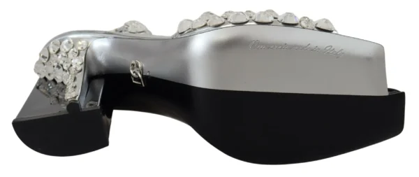 Dolce & Gabbana Women's Elegant Crystals Embellished Leather Pumps
