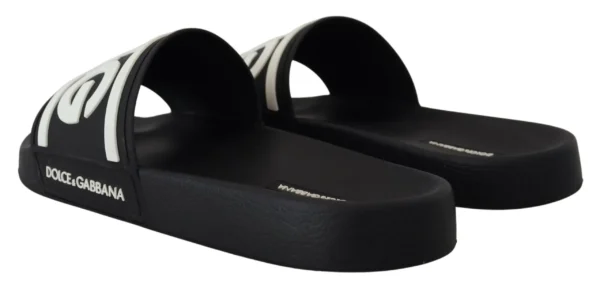Dolce & Gabbana Women's Chic Monochrome Slide Sandals