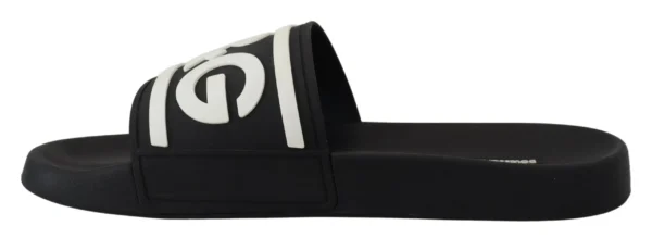 Dolce & Gabbana Women's Chic Monochrome Slide Sandals