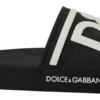 Dolce & Gabbana Women's Chic Monochrome Slide Sandals