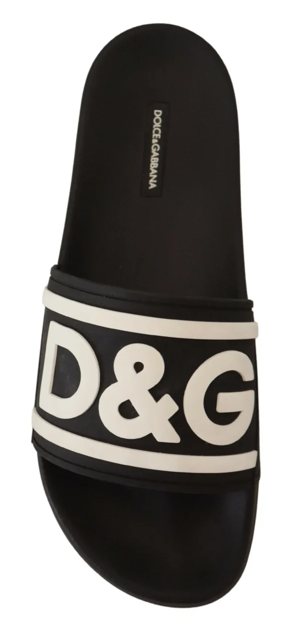 Dolce & Gabbana Women's Chic Monochrome Slide Sandals