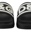 Dolce & Gabbana Women's Chic Monochrome Slide Sandals