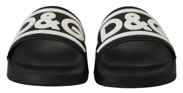 Dolce & Gabbana Women's Chic Monochrome Slide Sandals