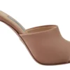 Prada Women's Elegant Beige Leather Heels Sandals