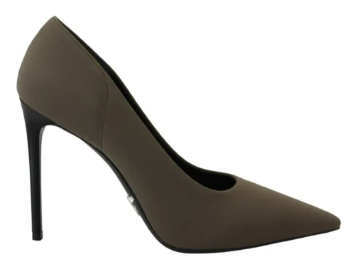 Prada Women's Exquisite Suede Green Pumps