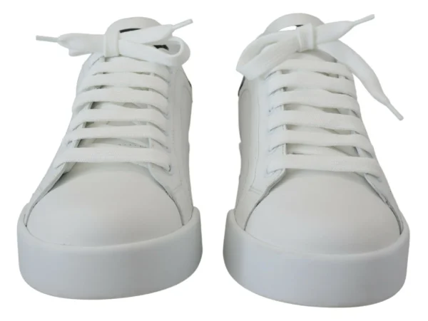 Dolce & Gabbana Women's Exquisite Black and White Portofino Sneakers