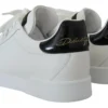 Dolce & Gabbana Women's Exquisite Black and White Portofino Sneakers