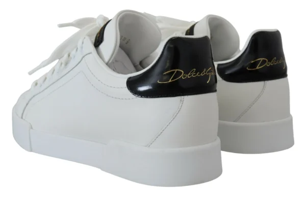 Dolce & Gabbana Women's Exquisite Black and White Portofino Sneakers