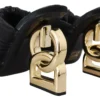 Dolce & Gabbana Women's Elegant Slide Heels with Embellished Logo