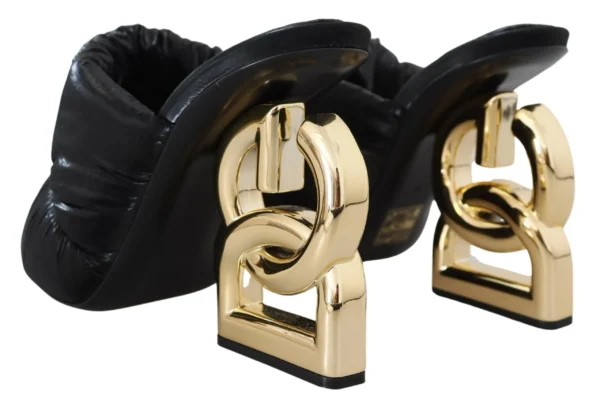 Dolce & Gabbana Women's Elegant Slide Heels with Embellished Logo