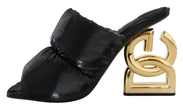 Dolce & Gabbana Women's Elegant Slide Heels with Embellished Logo