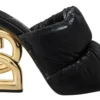 Dolce & Gabbana Women's Elegant Slide Heels with Embellished Logo