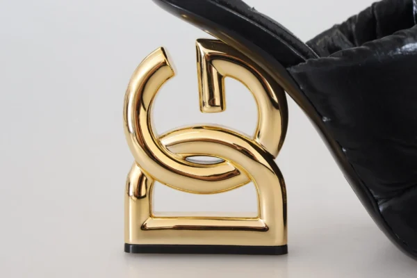 Dolce & Gabbana Women's Elegant Slide Heels with Embellished Logo