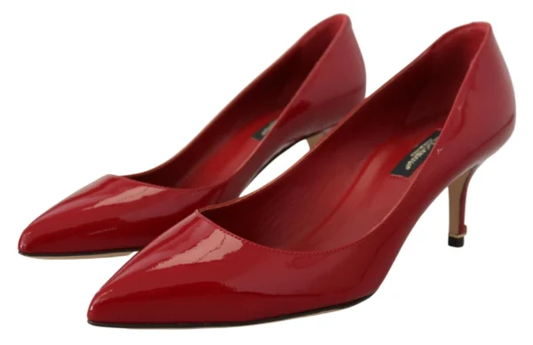 Dolce & Gabbana Women's Exquisite Red Patent Leather Pumps
