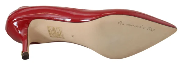 Dolce & Gabbana Women's Exquisite Red Patent Leather Pumps